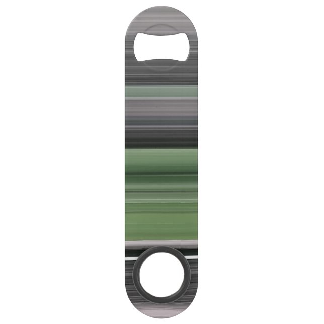 Abstract #1: Olive green and gray Bar Key (Back)