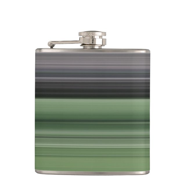 Abstract #1: Olive green and gray Flask (Front)