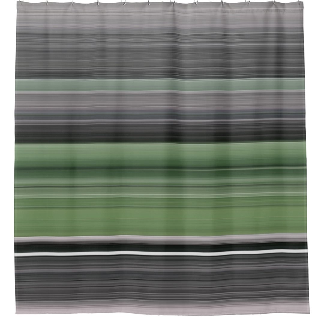 Abstract 1 Olive green and grey Shower Curtain Zazzle