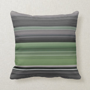 Abstract #1: Olive green and grey Throw Pillow