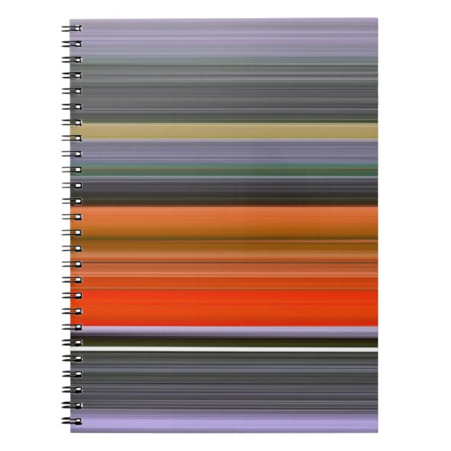 Abstract #1: Orange and gray Notebook (Front)