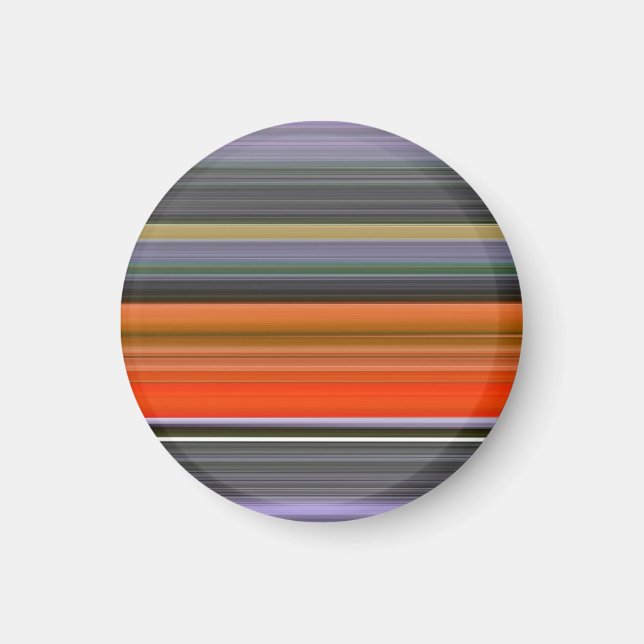 Abstract #1: Orange and grey Magnet (Front)