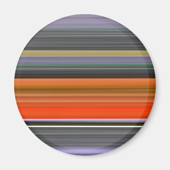 Abstract #1: Orange and grey Magnet (Front)