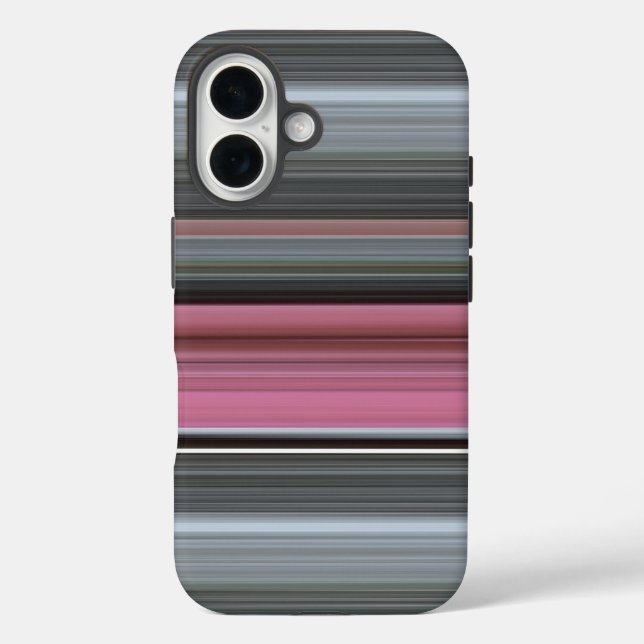 Abstract #1: Pink and gray Case-Mate iPhone Case (Back)