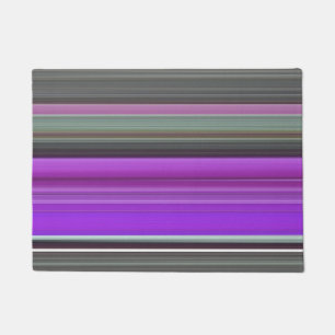 Abstract #1: Purple and gray Doormat