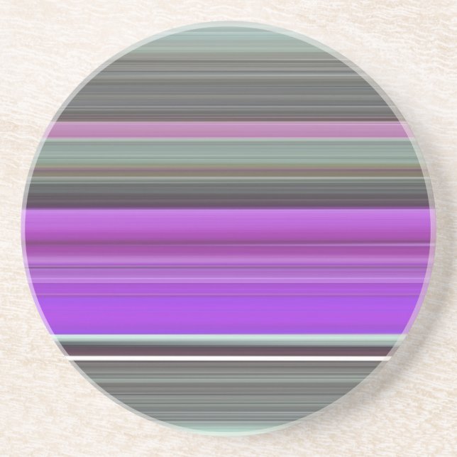 Abstract #1: Purple and gray Drink Coaster (Front)