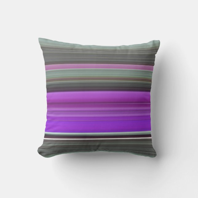 Abstract #1: Purple and grey Throw Pillow (Front)