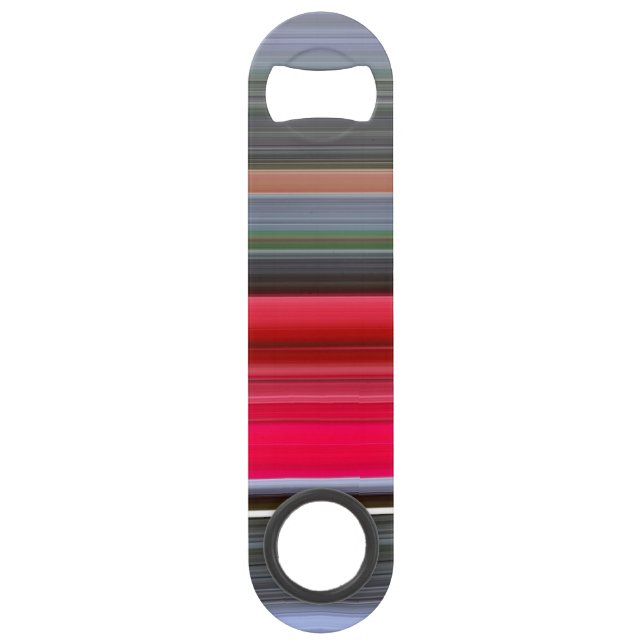 Abstract #1: Red and Gray Speed Bottle Opener (Back)