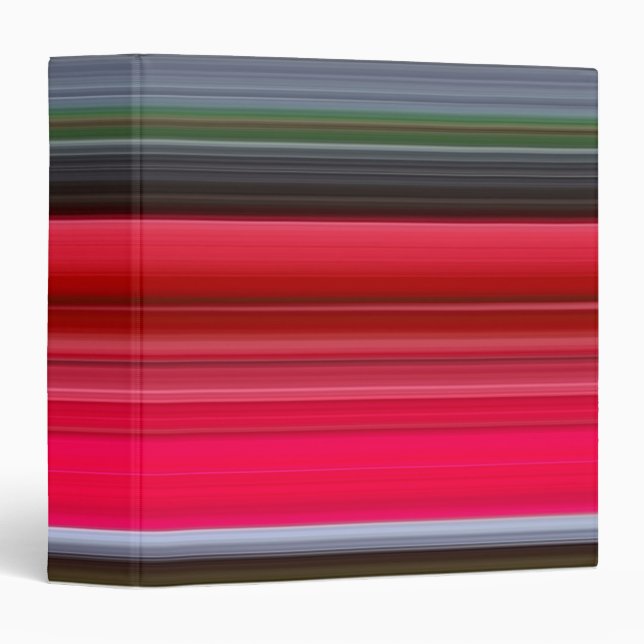 Abstract #1: Red and Grey 3 Ring Binder (Front/Spine)