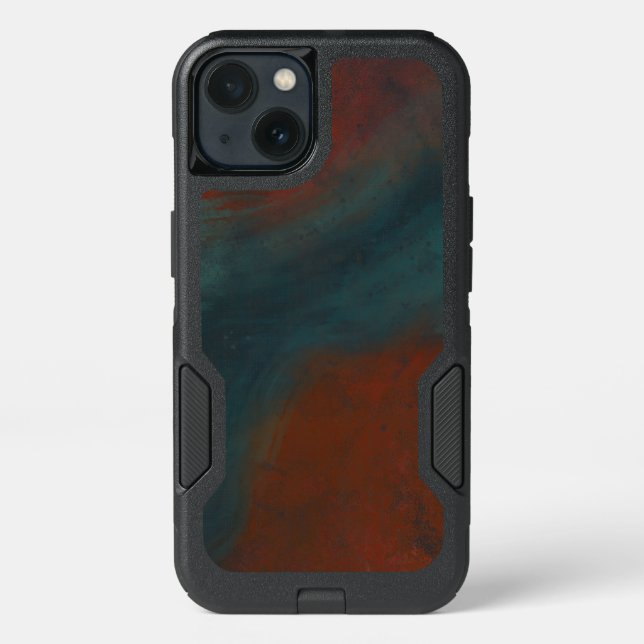 Abstract 1: reds and blues otterbox iPhone case (Back)
