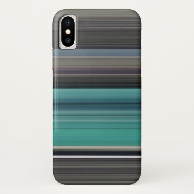 Abstract #1: Teal and gray Case-Mate iPhone Case (Back)