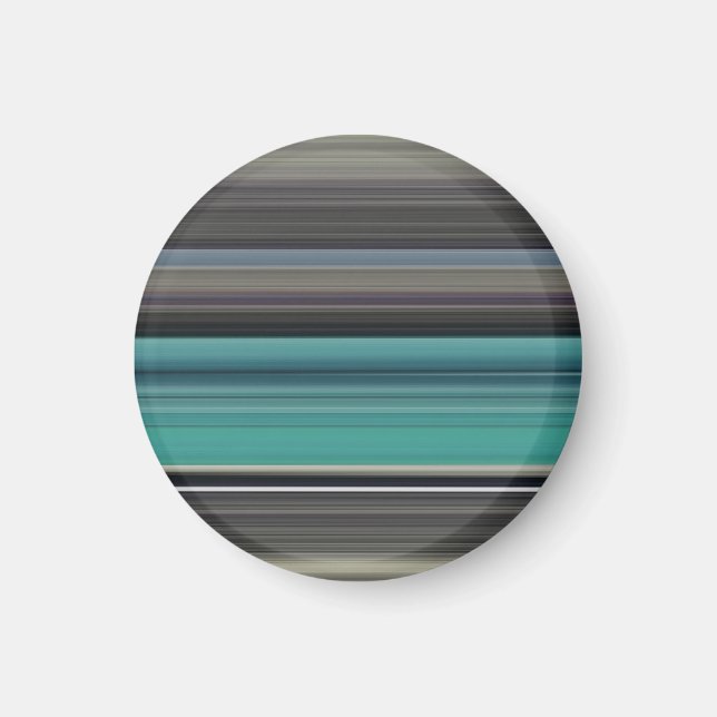 Abstract #1: Teal and grey Magnet (Front)