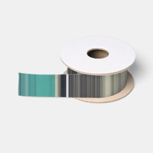 Abstract #1: Teal and grey Satin Ribbon