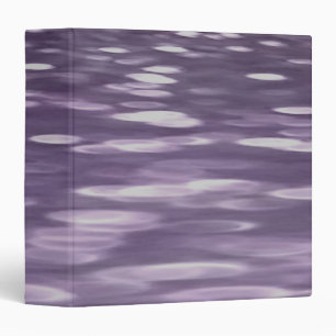 Abstract #1: Ultra Violet Shimmer 3 Ring Binder