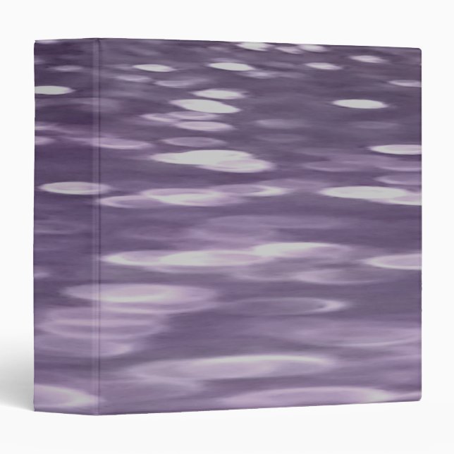 Abstract #1: Ultra Violet Shimmer 3 Ring Binder (Front/Spine)