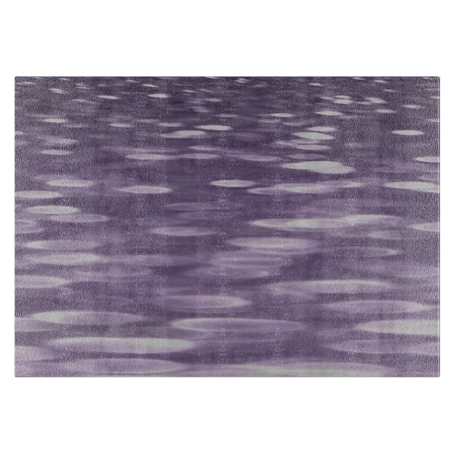 Abstract #1: Ultra Violet Shimmer Cutting Board (Front)