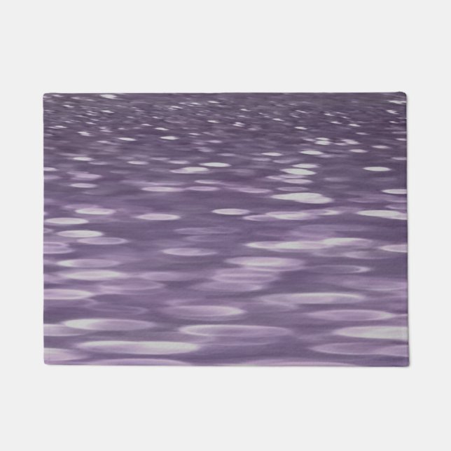 Abstract #1: Ultra Violet Shimmer Doormat (Front)