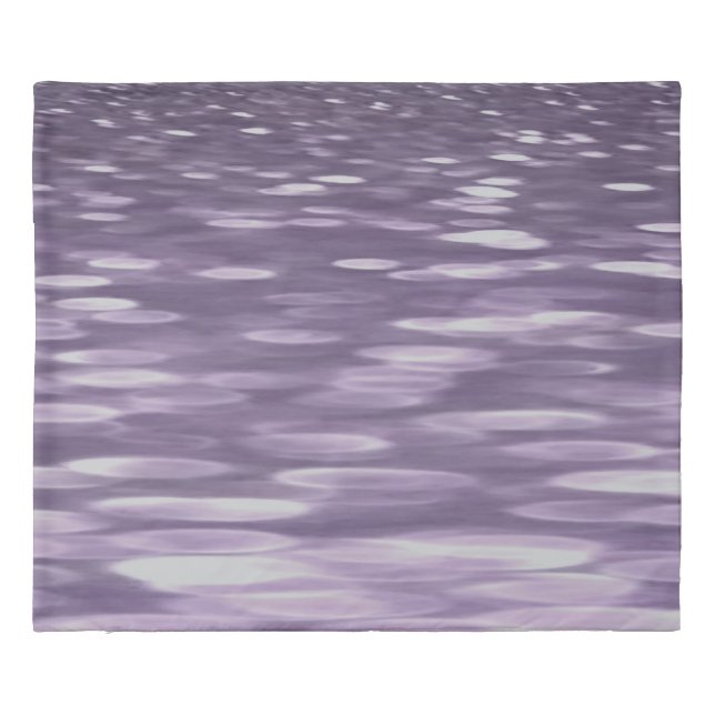Abstract #1: Ultra Violet Shimmer Duvet Cover (Back)