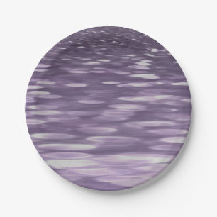 Abstract #1: Ultra Violet Shimmer Paper Plates