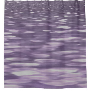 Abstract #1: Ultra Violet Shimmer Shower Curtain