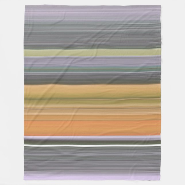 Abstract #1: Yellow and gray Fleece Blanket (Front)