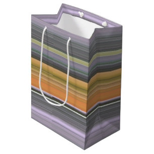 Abstract #1: Yellow and gray Medium Gift Bag
