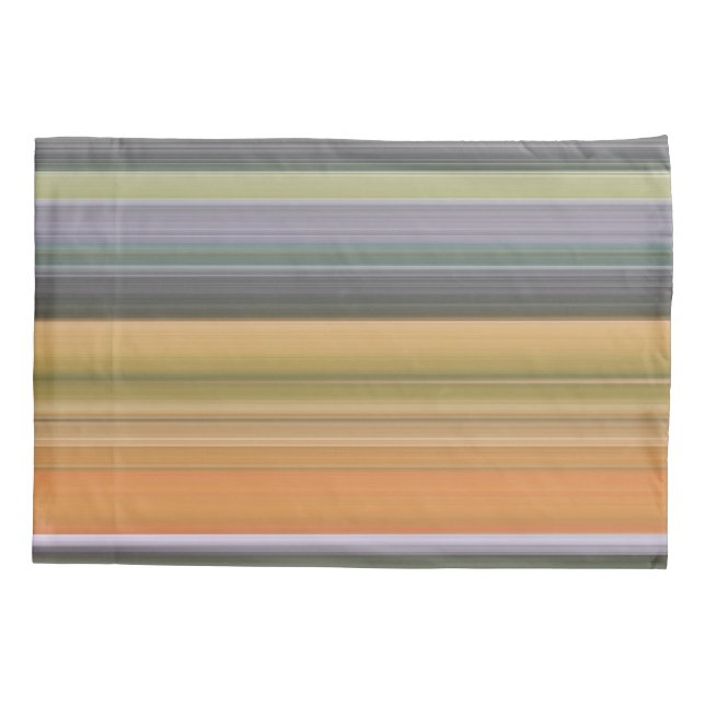 Abstract #1: Yellow and gray Pillow Case (Back)
