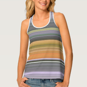 Abstract #1: Yellow and gray Tank Top