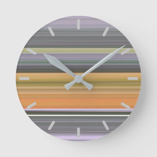 Abstract 1 Yellow and grey Round Clock