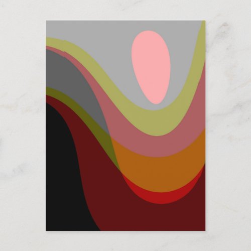 Abstract 20529 _ colorful retro style postcard