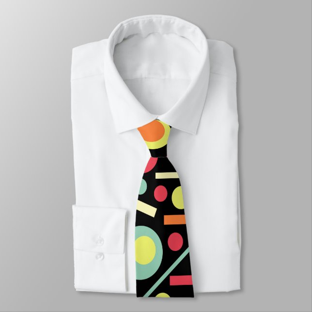 Abstract 210213 neck tie (Tied)