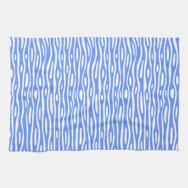 Abstract 280314 - Baby Blue on White Towel (Horizontal)
