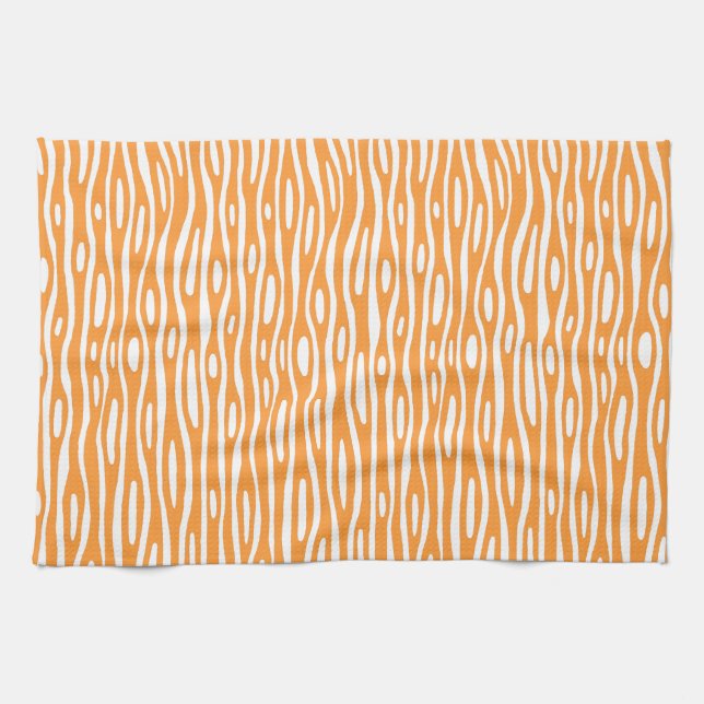 Abstract 280314 - Light Orange on White Towel (Horizontal)