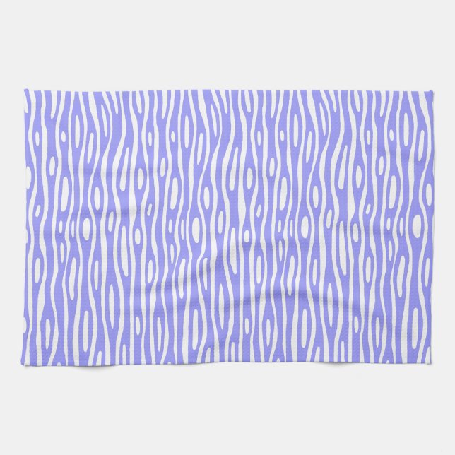 Abstract 280314 - Pastel Blue on White Kitchen Towel (Horizontal)