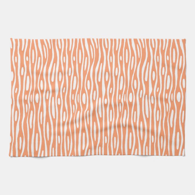Abstract 280314 - Peach on White Towel (Horizontal)