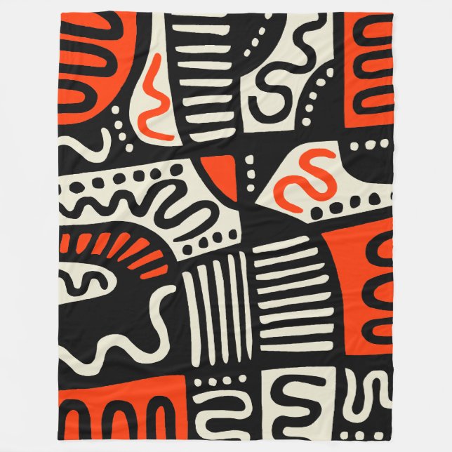 Abstract 291219c fleece blanket (Front)