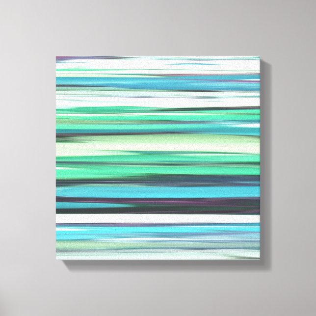 Abstract #2: Aqua blue green blur Canvas Print (Front)