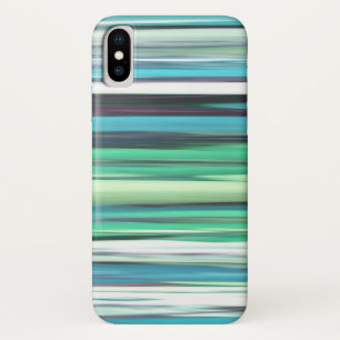 Abstract #2: Aqua blue green blur iPhone X Case