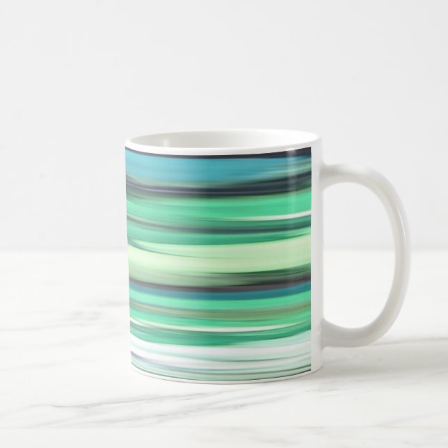 Abstract #2: Aqua blue green blur Coffee Mug (Right)