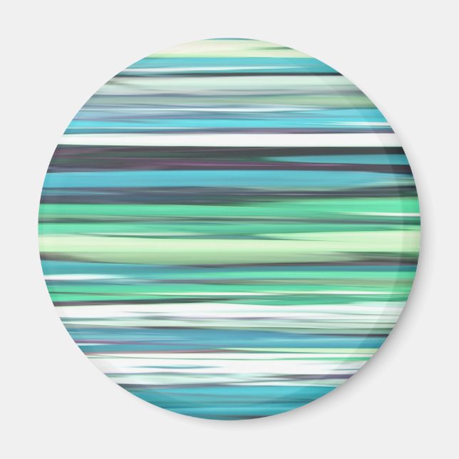 Abstract #2: Aqua blue green blur Magnet (Front)