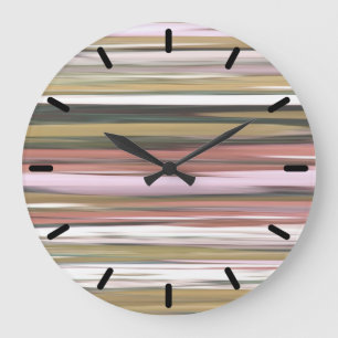 Abstract #2: Autumn Fall colors blur Large Clock