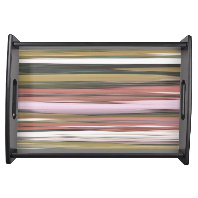 Abstract #2: Autumn Fall colors blur Serving Tray (Front)