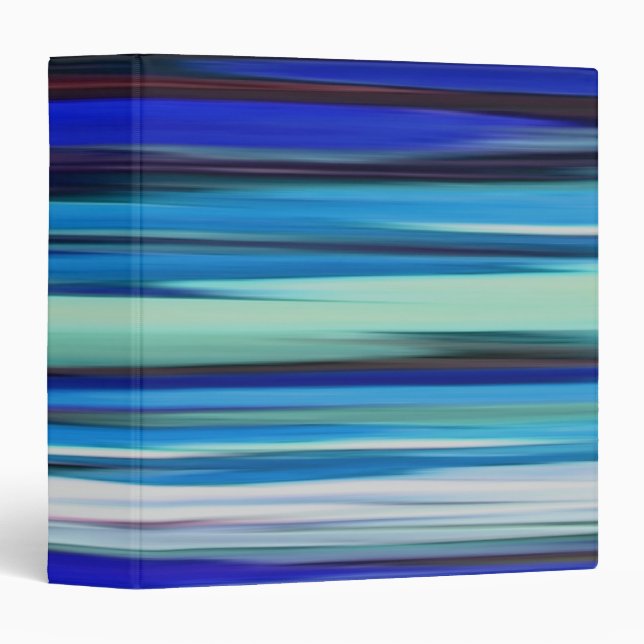 Abstract #2: Blue blur 3 Ring Binder (Front/Spine)