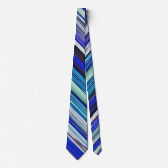 Abstract #2: Blue blur Neck Tie (Front)