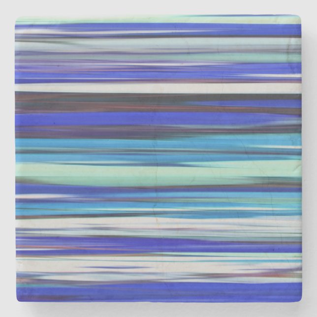 Abstract #2: Blue blur Stone Coaster (Front)