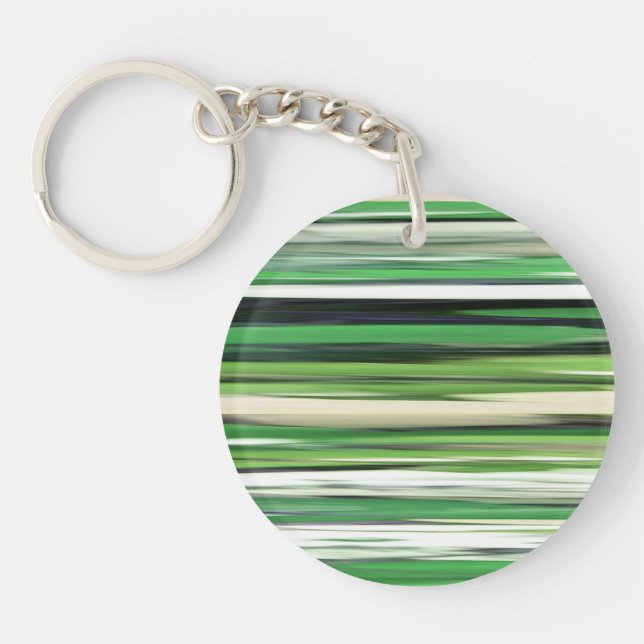 Abstract #2: Green blur Keychain (Front)