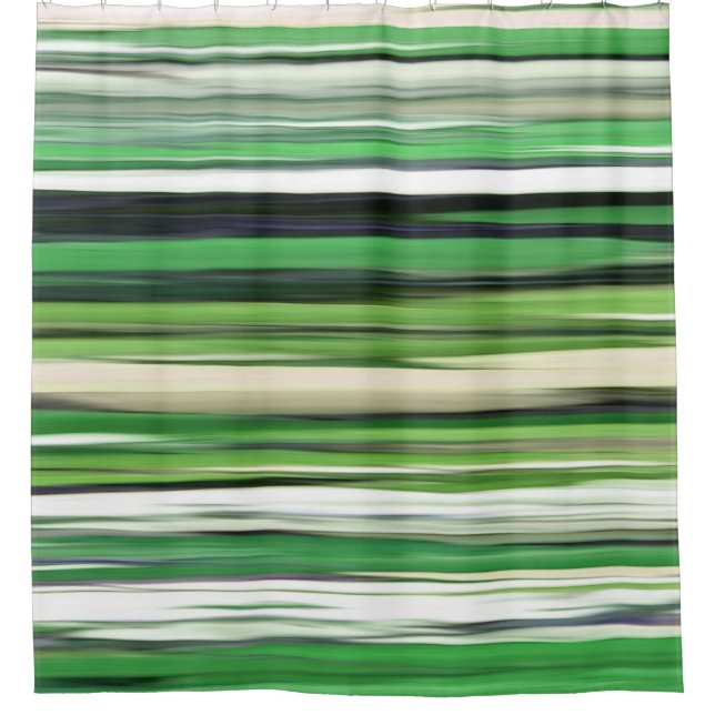 Abstract #2: Green blur Shower Curtain (Front)