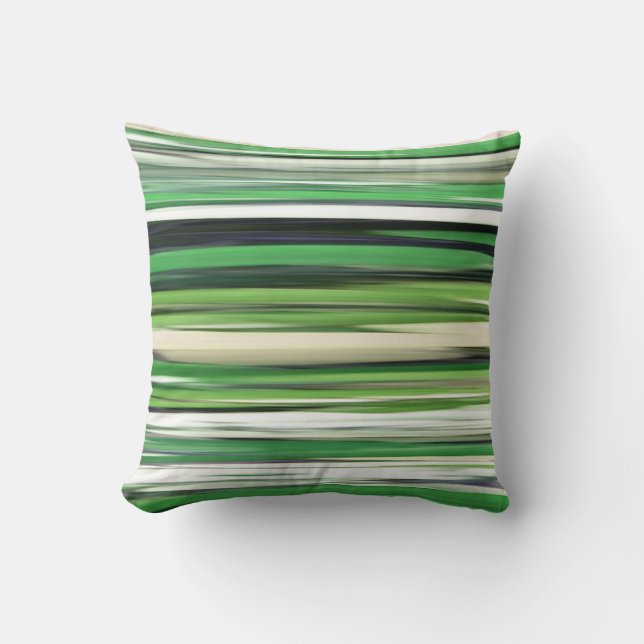 Abstract #2: Green blur Throw Pillow (Front)