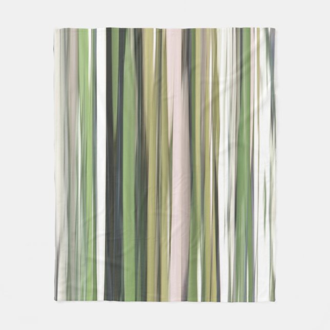 Abstract #2: Olive green blur Fleece Blanket (Front)