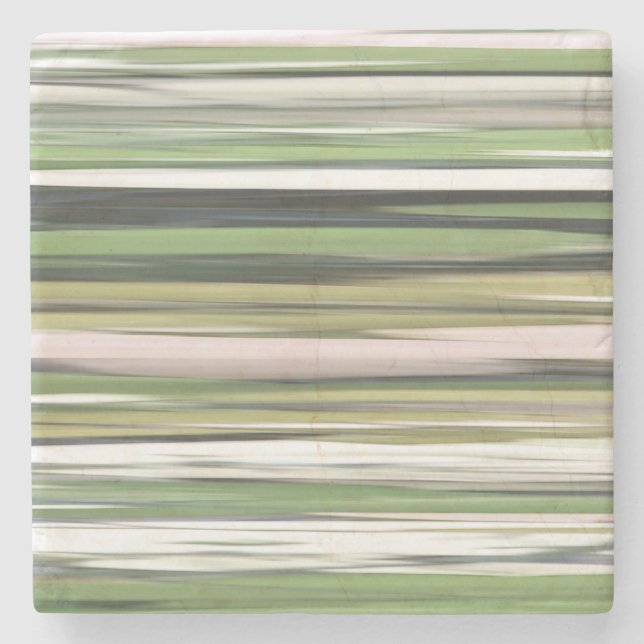 Abstract #2: Olive green blur Stone Coaster (Front)